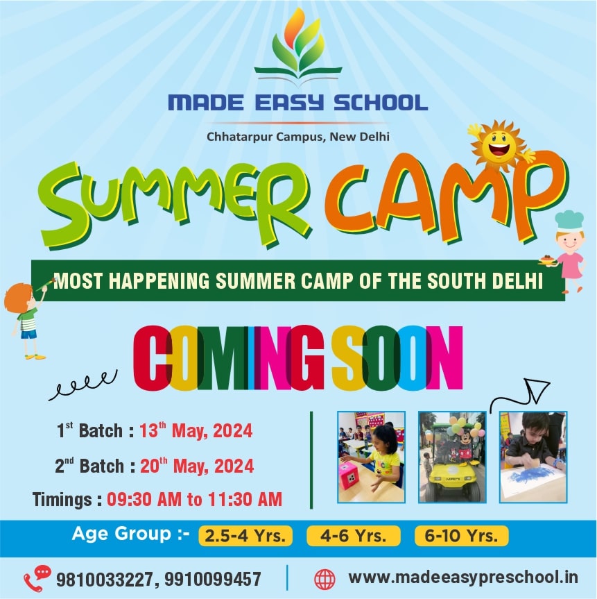 Summer Camp 2024 - MADE EASY SCHOOL, DELHI